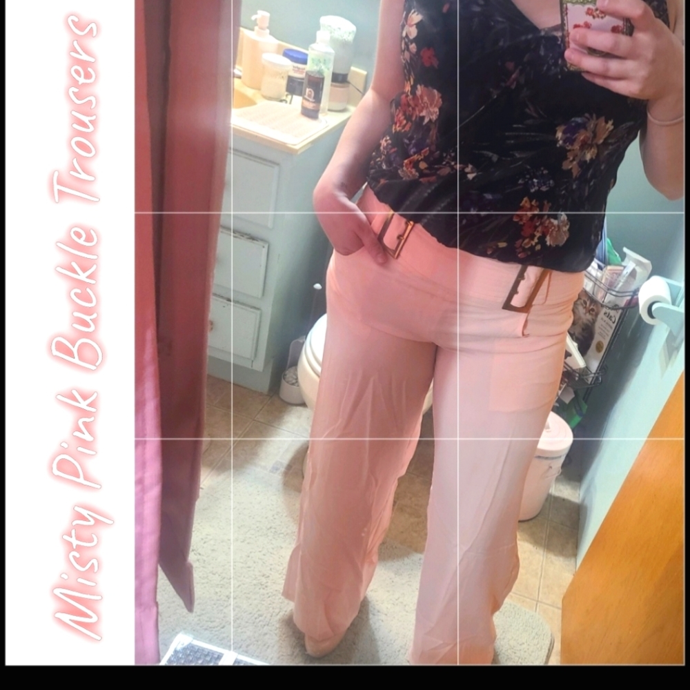 Pink Buckle Trousers